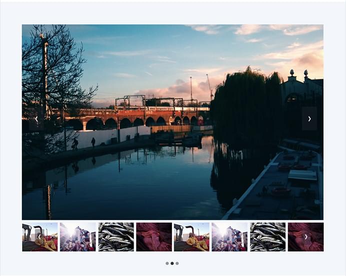 With the photo gallery widget users can easily view, navigate and download images.