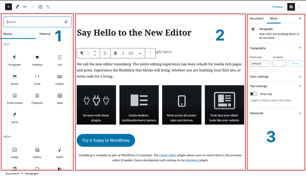 Block Editor in WordPress