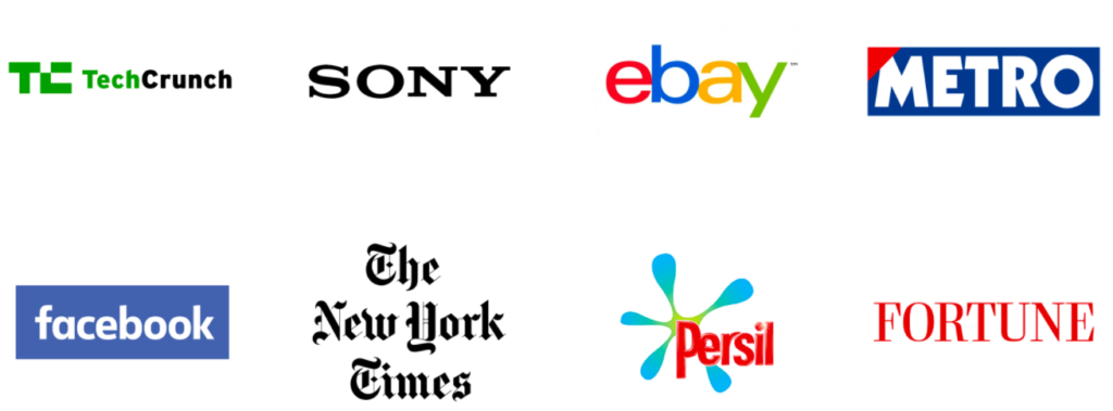 Notable WordPress users include TechCrunch, Sony, ebay, Metro, Facebook, The New York Times, Persil and Fortune.