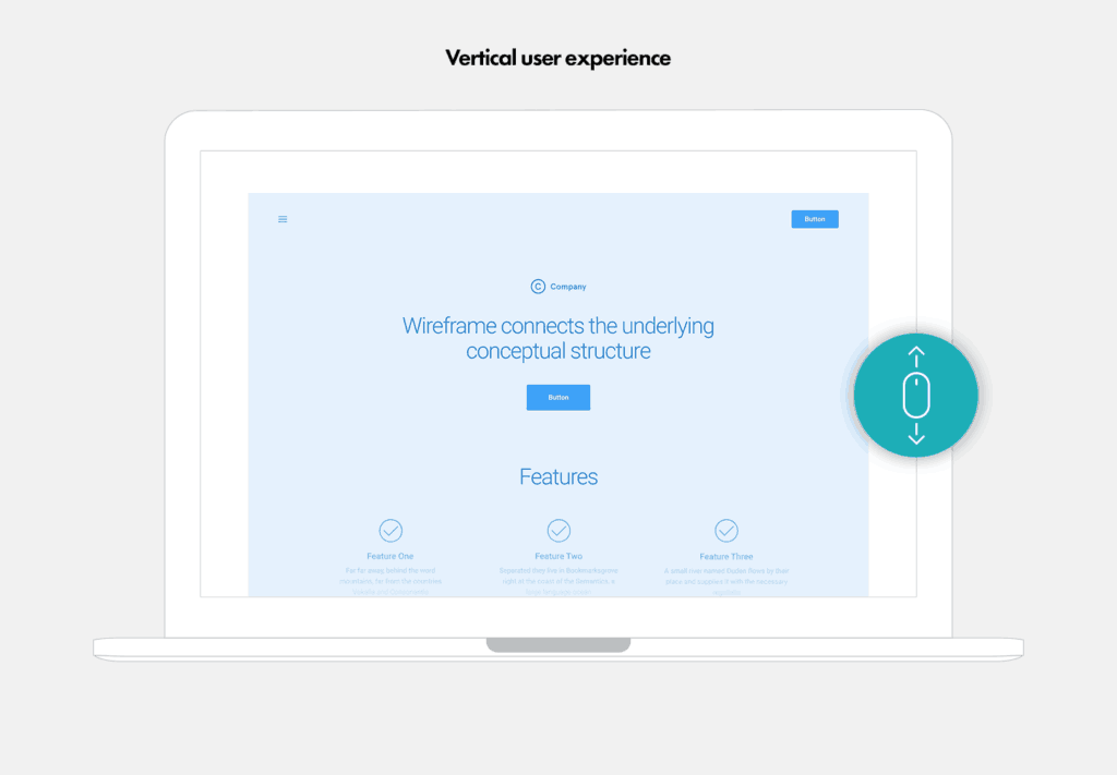 Vertical user experience