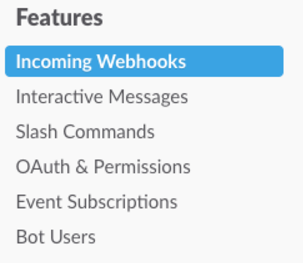 Slack Integration Webhooks