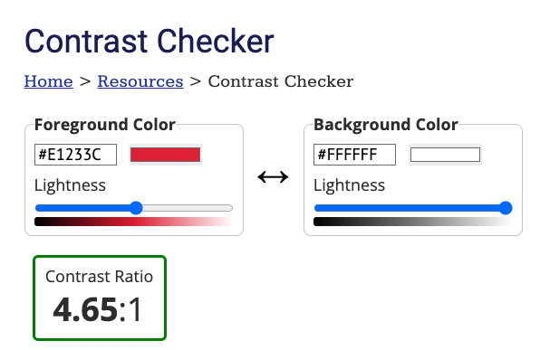 WordPress Contrast Checker