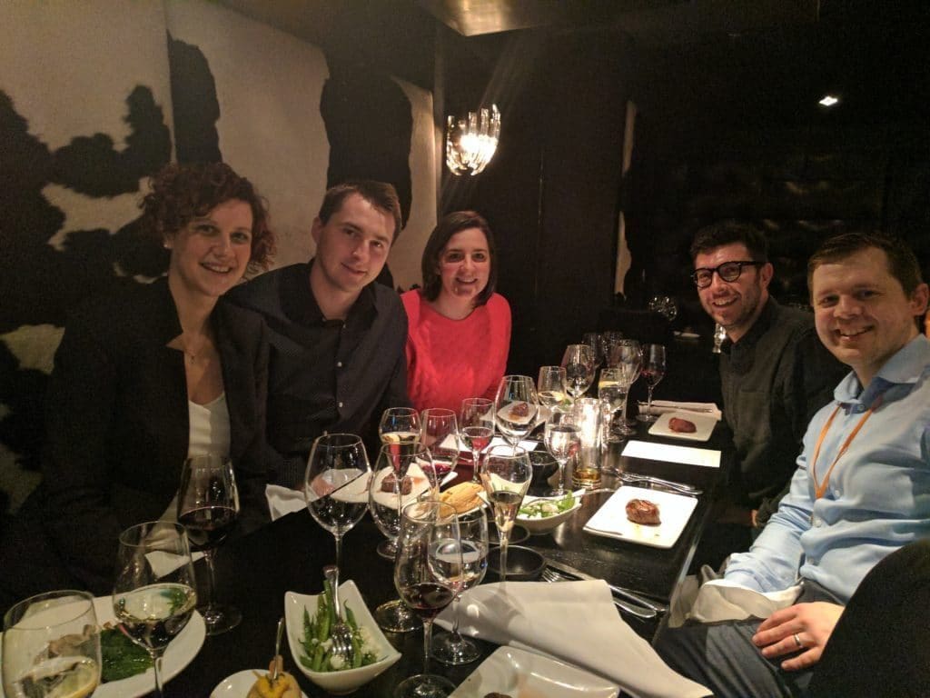 We always have a lot of fun on our team retreats - great food and great locations have become standard. This year, London delivered as a great location and steak night at Gaucho met with team approval!
