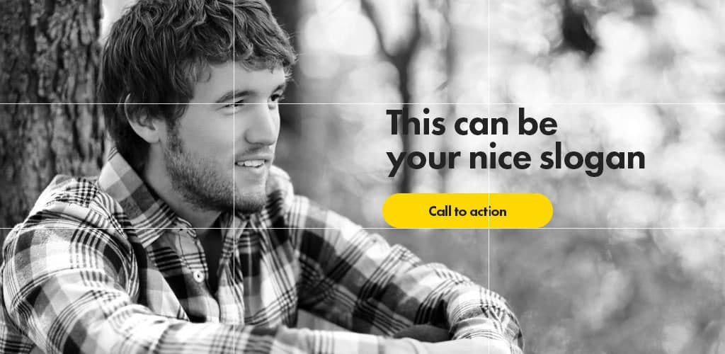 Choose an image that gives good exposure to the call to action. In this example, the subject is placed on the left side to leave the right side free for the call to action.